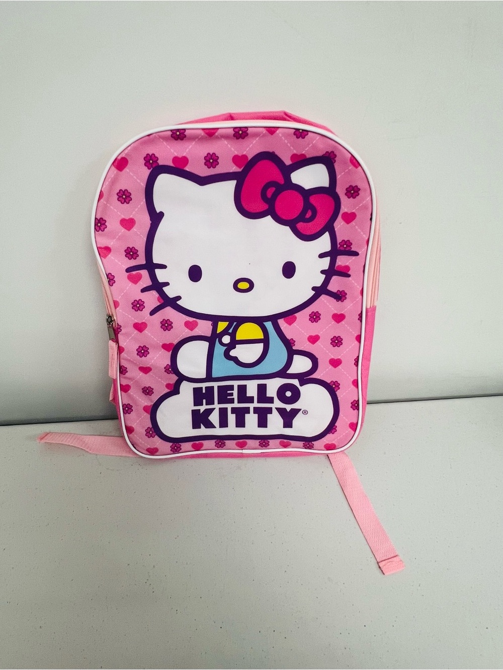 Hello Kitty Pink Kids Backpack with Character Print